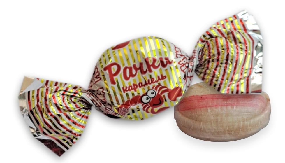 Льодяники карамельні Ріконд Рачки 1 кг (33403) Льодяники карамельні Ріконд Рачки 1 кг (33403)