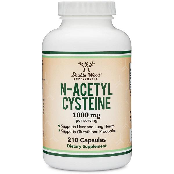 Ацетилцистеїн Double Wood N-Acetyl Cysteine NAC 1000 мг 210 капс.