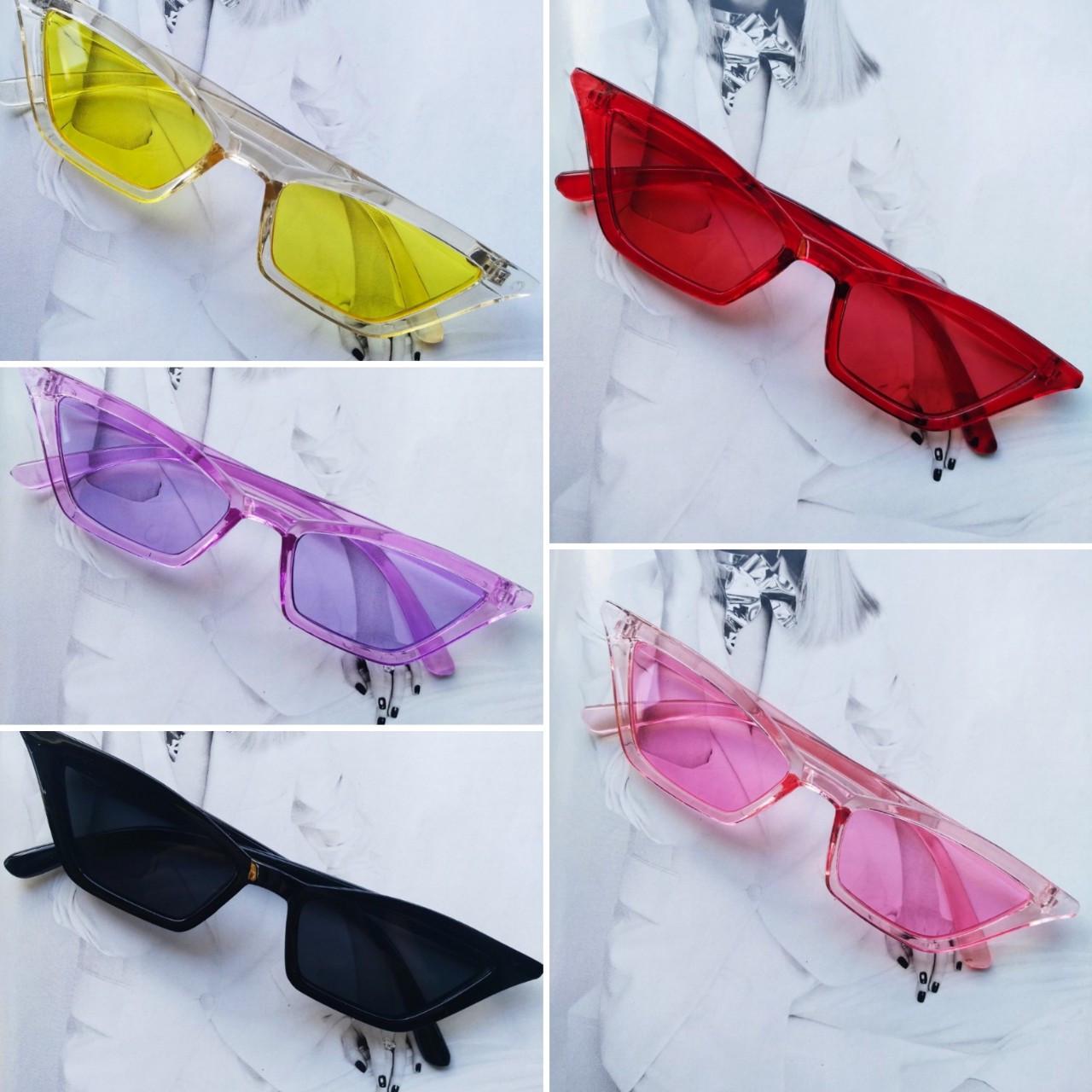 Очки винтажные солнцезащитные с острыми углами Красный с черным - фото 6 Очки винтажные солнцезащитные с острыми углами Красный с черным - фото 6