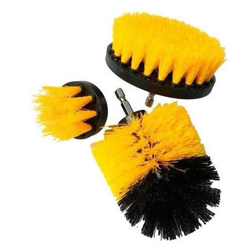 Щітки-насадки на шуруповерт/дриль для чищення автомобіля нейлон 3 шт. (359918) Щітки-насадки на шуруповерт/дриль для чищення автомобіля нейлон 3 шт. (359918)