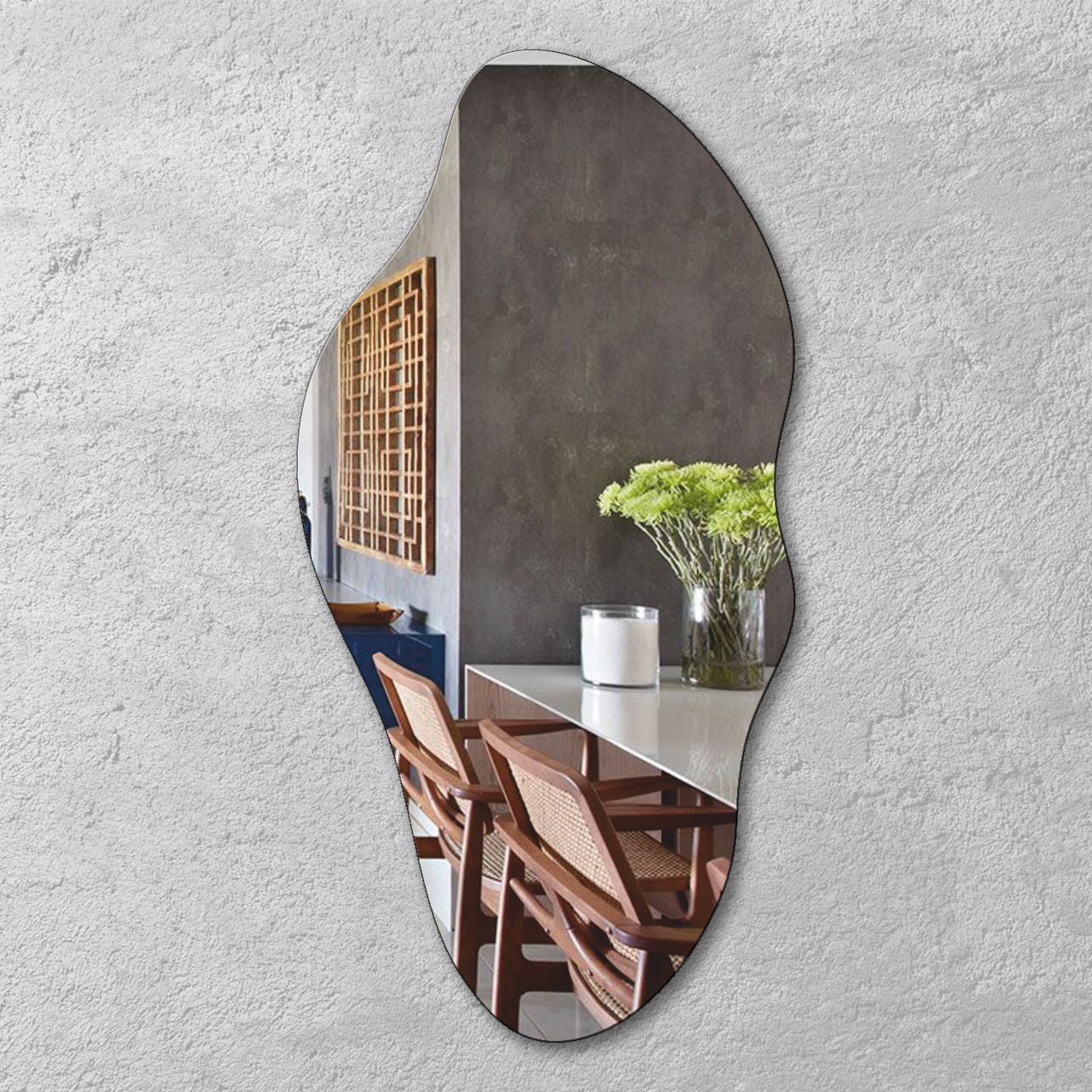 Дзеркало настінне фігурне №9 1400х700 мм (27556835)