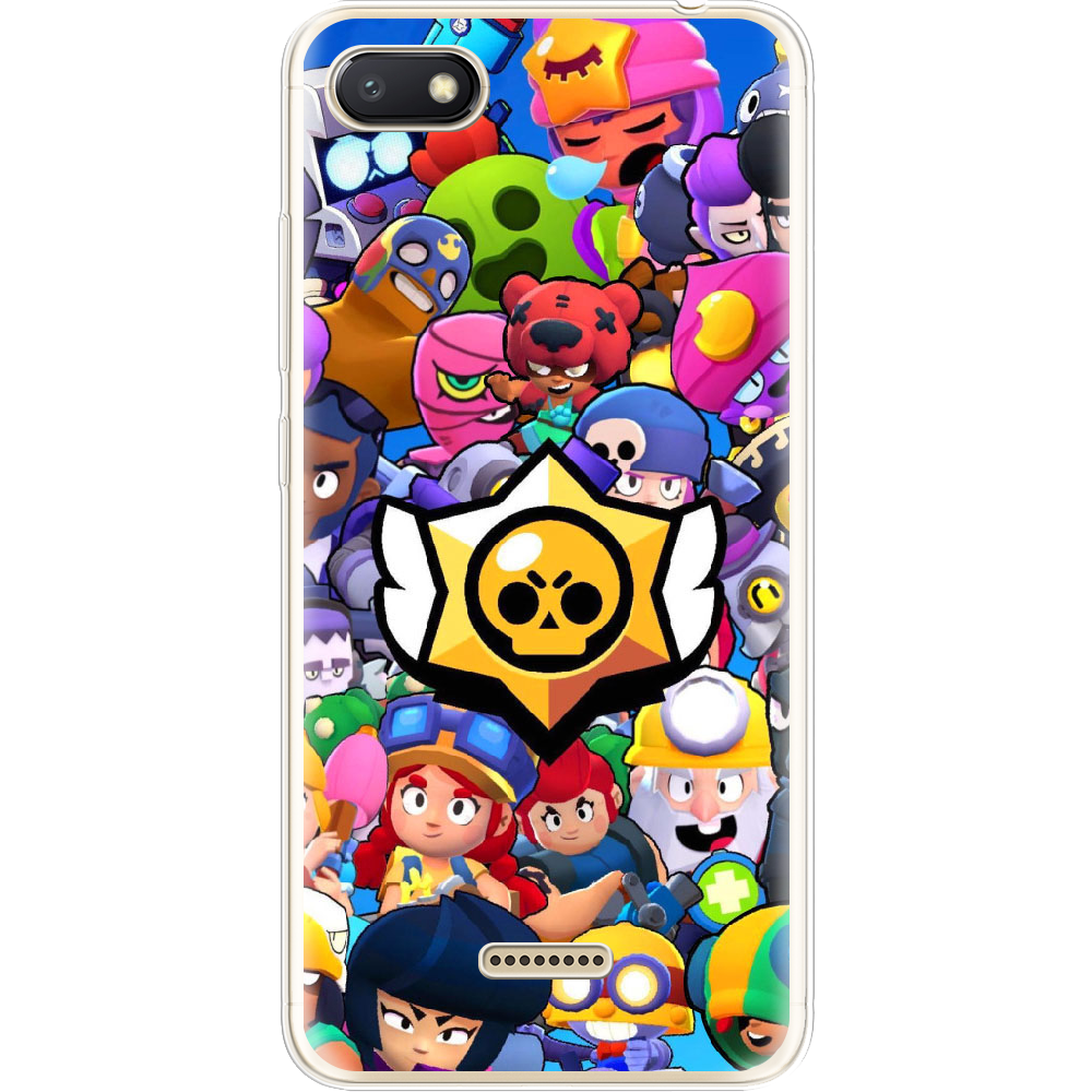 Чехол Boxface Xiaomi Redmi 6A Brawl Stars Прозрачный силикон (34811-up2389-34811)