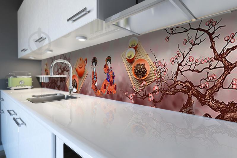 Скинали на кухню Zatarga «Гейши» 650х2500 мм виниловая 3Д наклейка кухонный фартук самоклеящаяся Z180429/1 Скинали на кухню Zatarga «Гейши» 650х2500 мм виниловая 3Д наклейка кухонный фартук самоклеящаяся Z180429/1