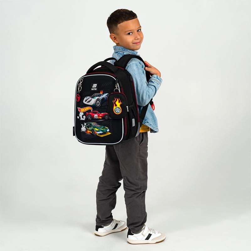 Рюкзак каркасний KITE Education HW25-555S Hot Wheels з ортопедичною спинкою (000995381) - фото 13 Рюкзак каркасний KITE Education HW25-555S Hot Wheels з ортопедичною спинкою (000995381) - фото 13