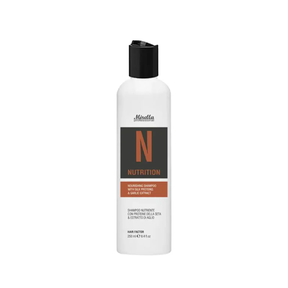 Шампунь живильний з протеїнами шовку та екстрактом часнику Mirella Professional N Nourishing Shampoo 250 мл
