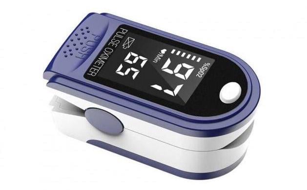 Пульсоксиметр Fingertip CMS50D Pulse Oximeter Біло-синій  (4519078) - фото 1