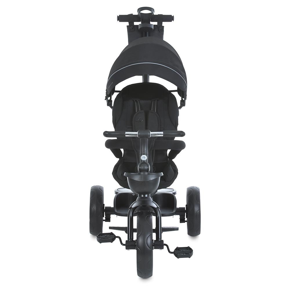 Велосипед триколісний Turbo Trike MT 1001-1 з батьківською ручкою і поворотним сидінням Чорний - фото 7