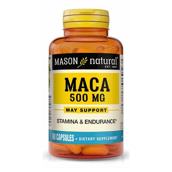 Натуральная добавка с макой Mason Natural Maca 500 мг 60 капс. (000021131)