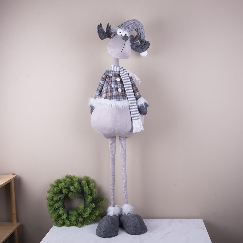 Статуэтка гигант лось мальчик тканевый 120 см (8579-1)