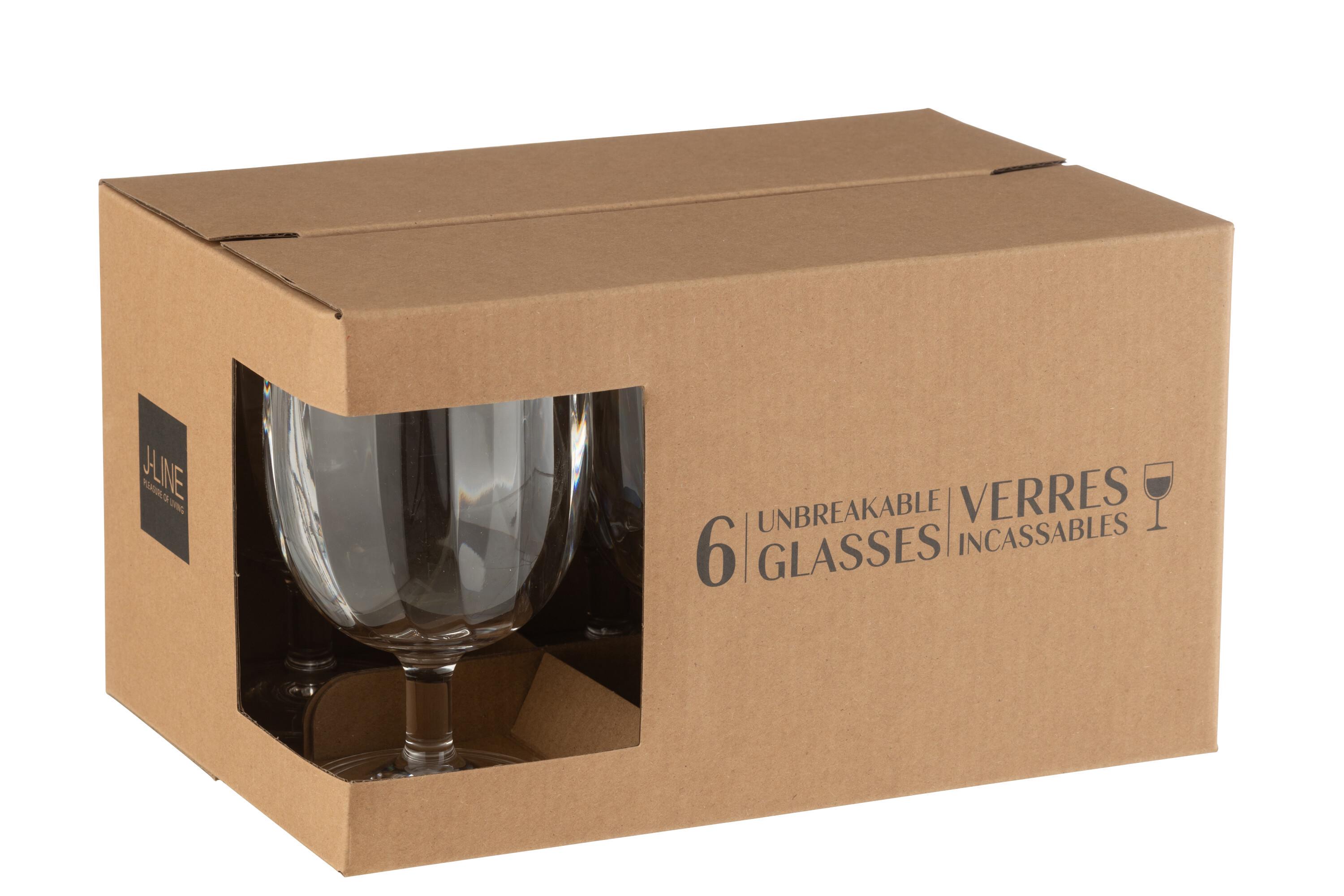 Келихи J-LINE з пластику 310 мл 6 шт. Прозорий - фото 4 Келихи J-LINE з пластику 310 мл 6 шт. Прозорий - фото 4