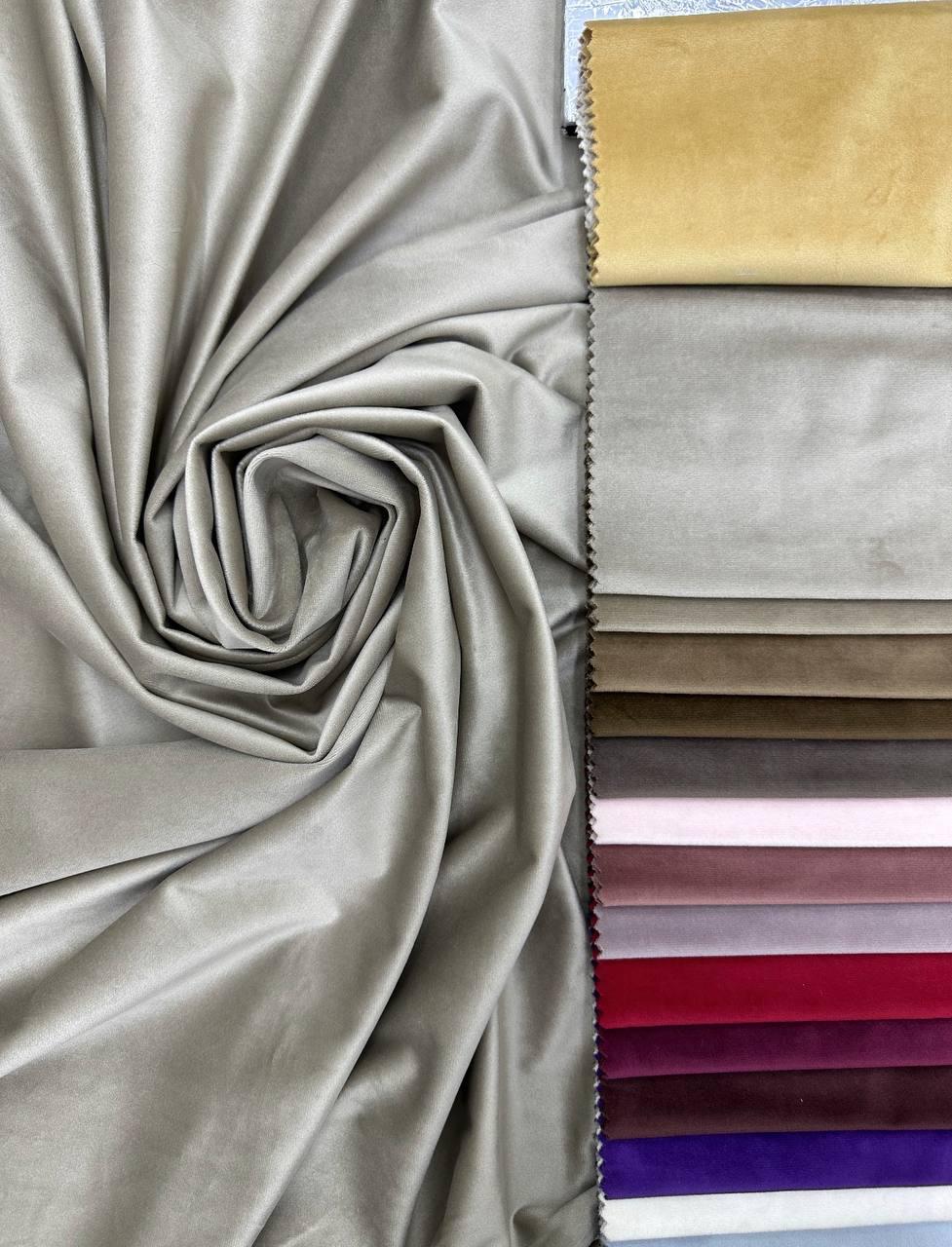 Штора велюрова на тасьмі 6 см 150х270 см Сіро-бежевий (SB01-12N9Т43) - фото 6