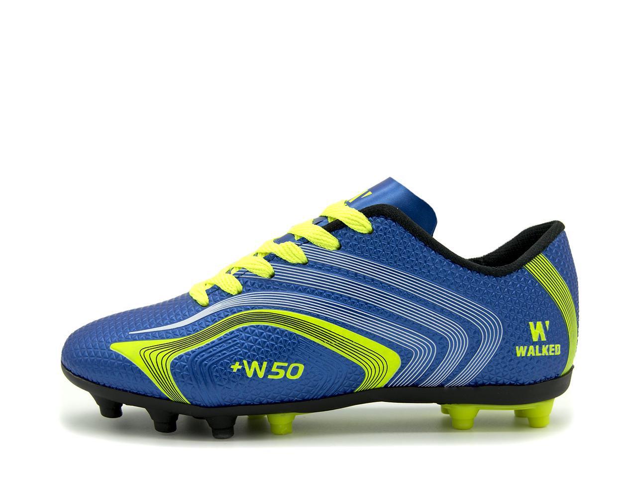 Бутсы для детей Walked KRAW 441J р. 36 23 см Синий с салатовым (2627140565)