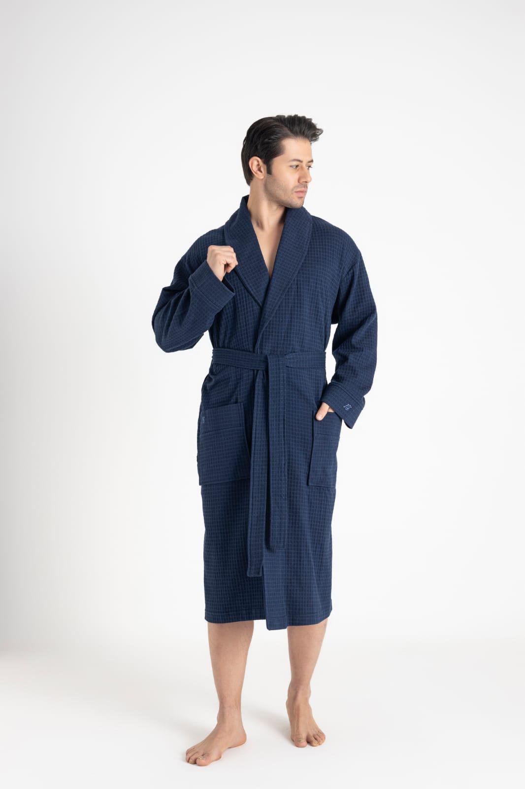 Халат мужской Nusa 23680 mavij трикотаж XXXXL (2000022282856)