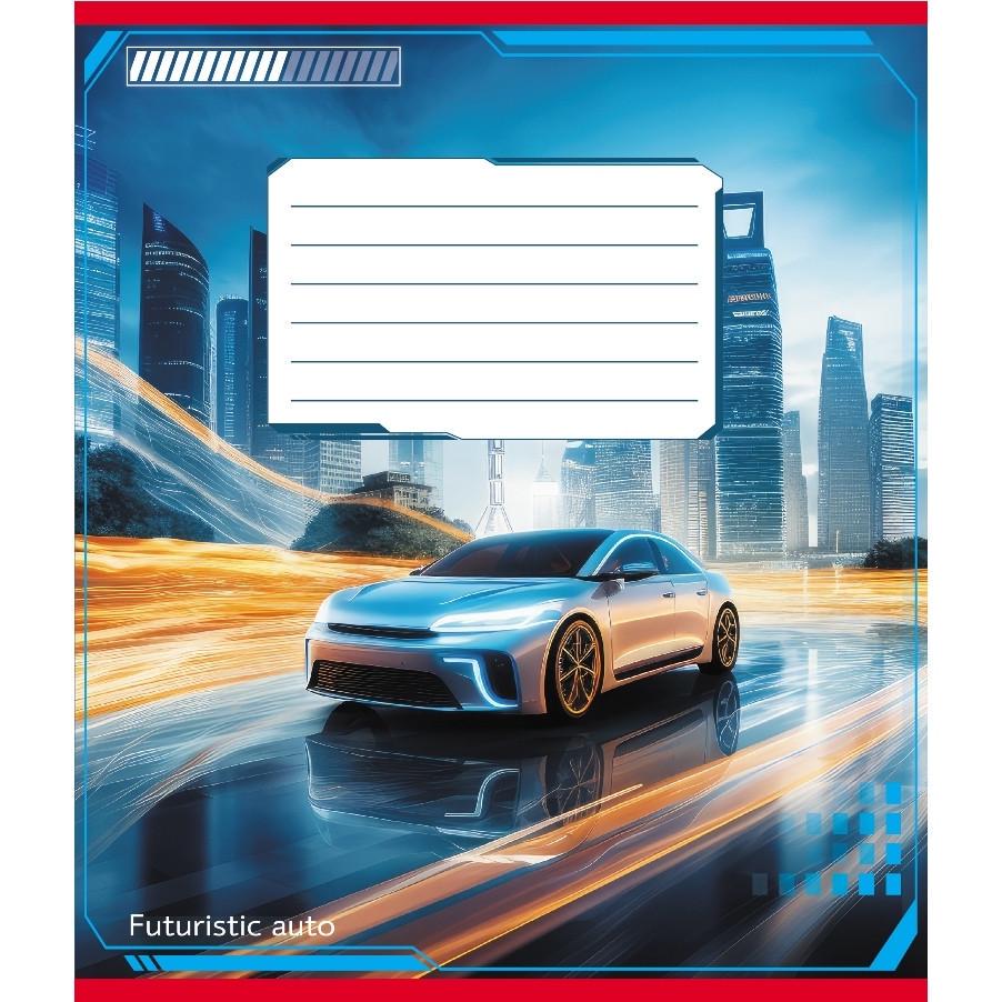 Шкільний зошит Авто майбутнього 018-530292K-2 в клітинку 18 аркушів (RLT55228)