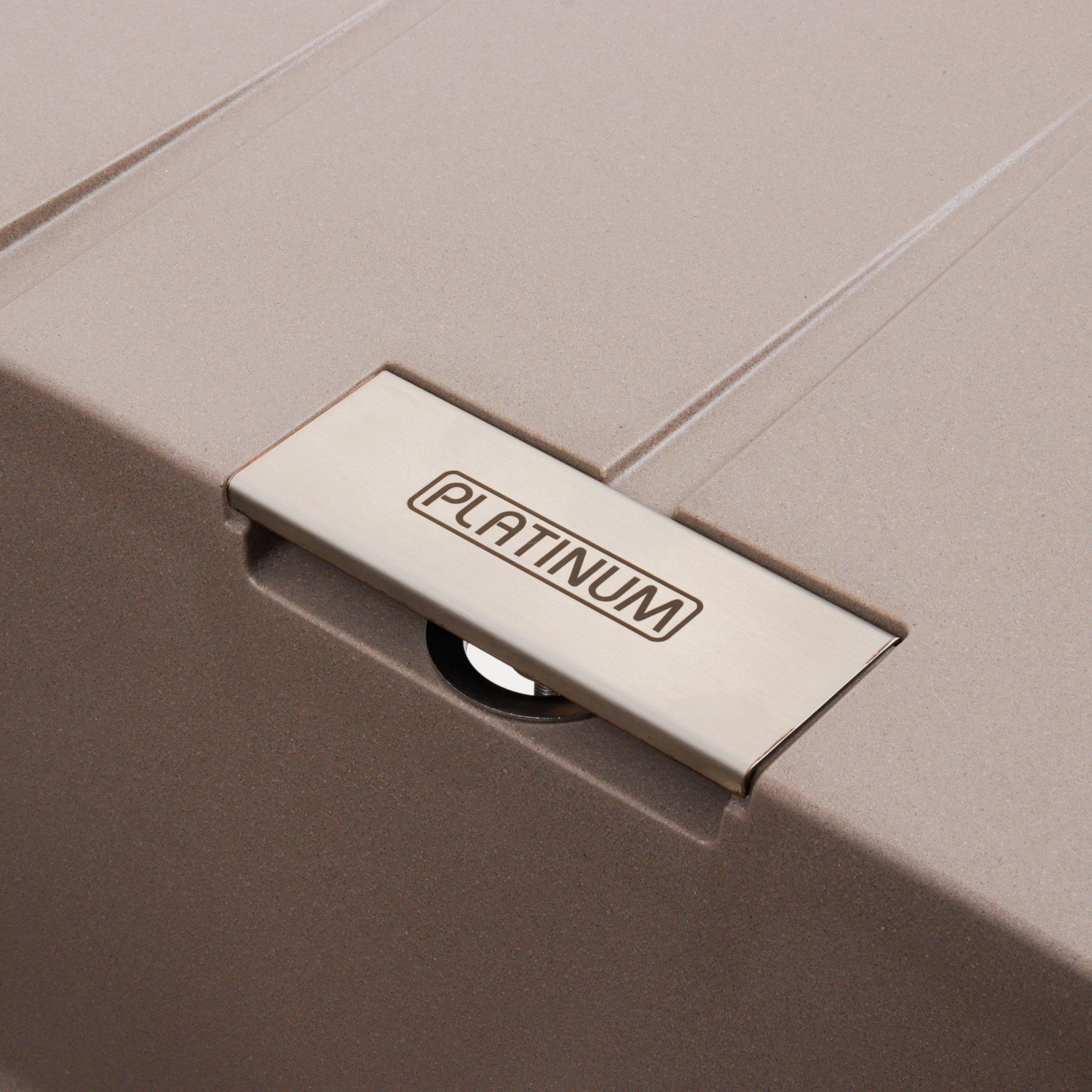 Мойка для кухни гранитная Platinum 7850 ROMA матовая Дюна - фото 6