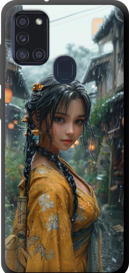 Чехол на Samsung Galaxy A21s A217F Anime-girl (6133b-1943-42517)