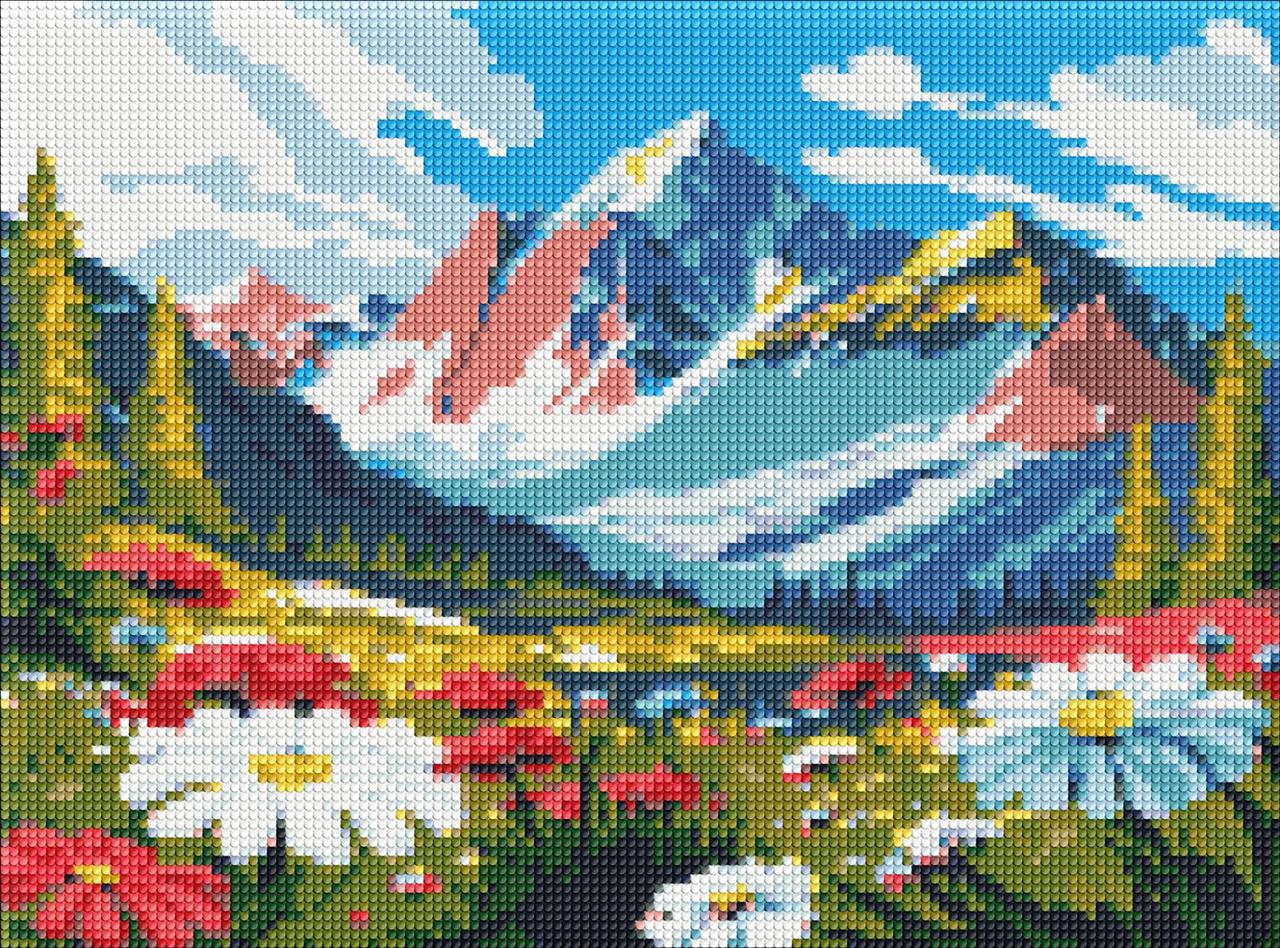 Алмазная мозаика Ideyka Контрасты природы AMO8136 холст на подрамнике 30x40 см (2542649699)