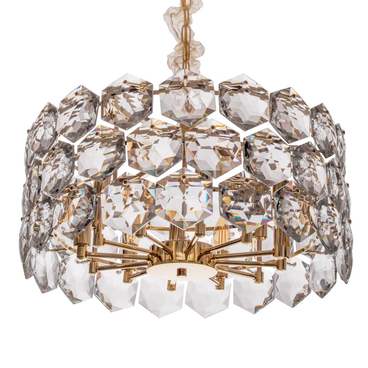 Люстра подвесная классическая Brille BCL-714S/10 E14 - фото 2 Люстра подвесная классическая Brille BCL-714S/10 E14 - фото 2