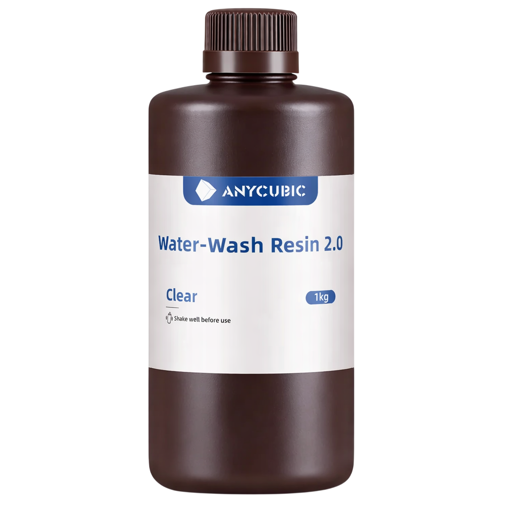 Смола фотополимерная Anycubic Water-Wash Resin+ 2.0 1 кг для 3D печати Прозрачный (SSX2CL)