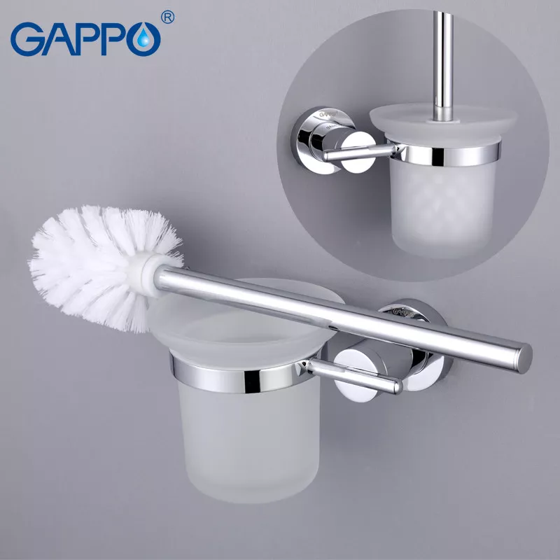 Ершик туалетный Gappo G1810 настенный Хром (SQ-1037865) - фото 2