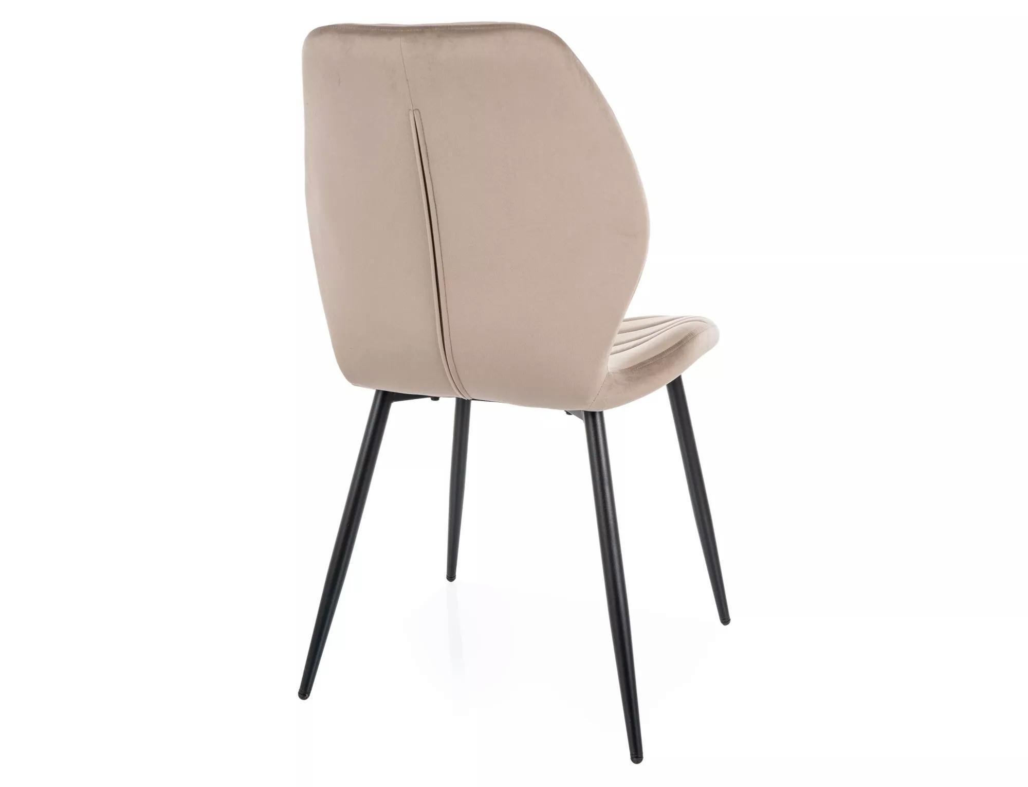 Стул кухонный Signal MIKE VELVET Черный/Темный-бежевый (BL.40MIKEVCCB) - фото 3 Стул кухонный Signal MIKE VELVET Черный/Темный-бежевый (BL.40MIKEVCCB) - фото 3