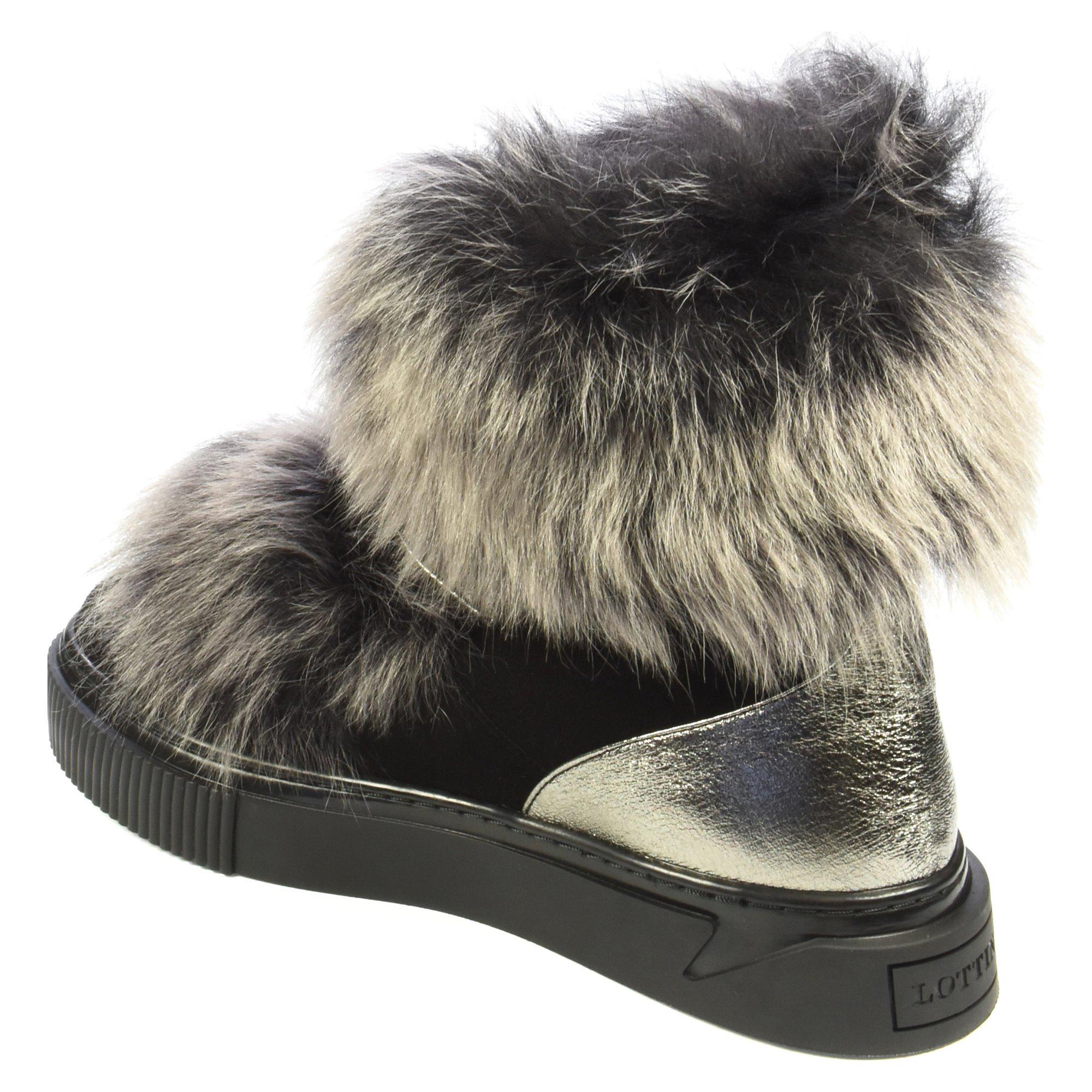 Ботинки зимние женские Lottini р. 37 Черный/Серебро (011332-37) - фото 11 Ботинки зимние женские Lottini р. 37 Черный/Серебро (011332-37) - фото 11