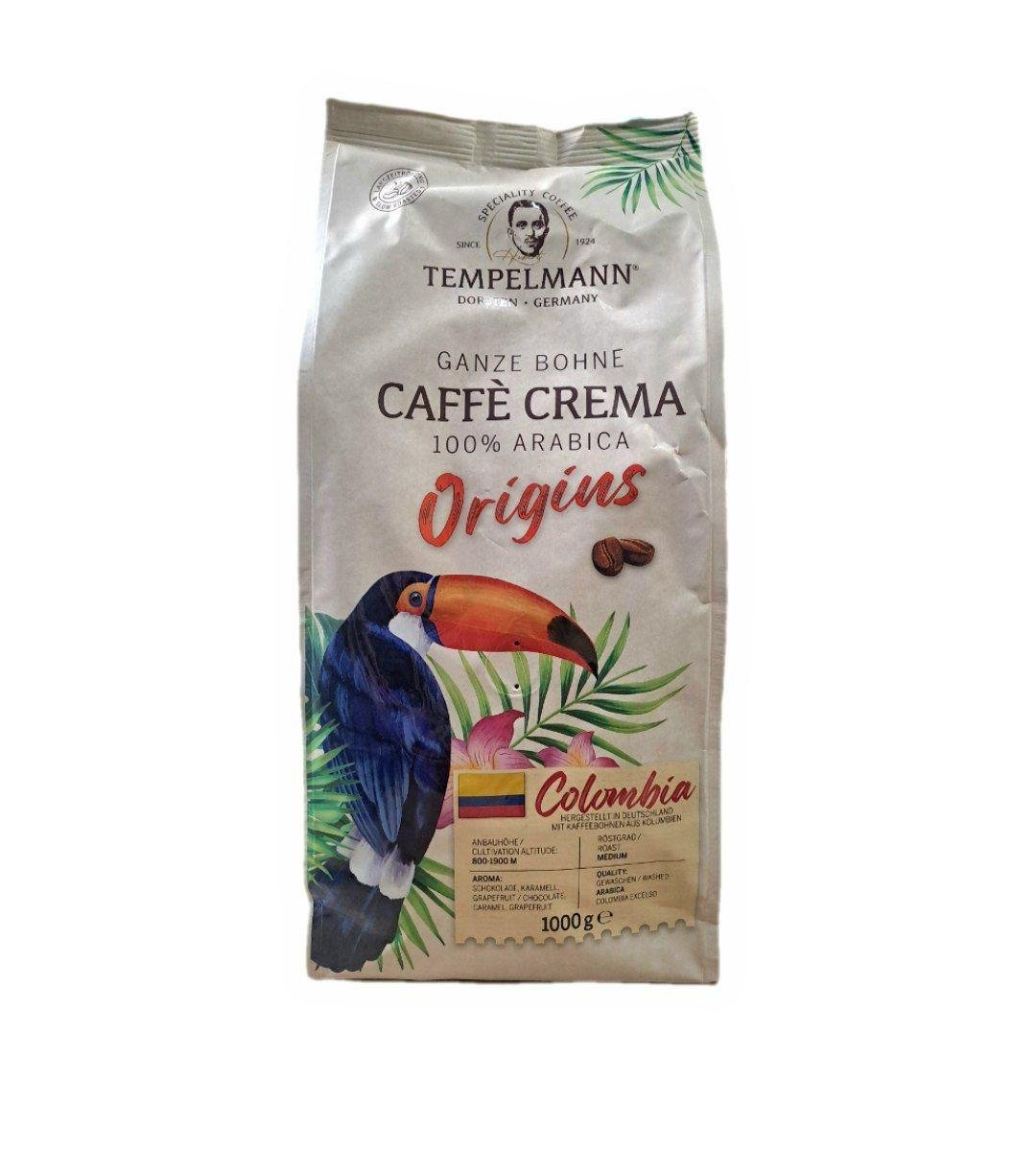 Кава в зернах Tempelmann Origins Colombia 1 кг (13352737)