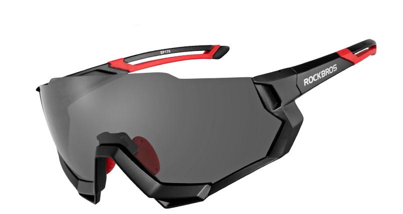 Очки ROCKBROS UV400 защитные c 5 линзами Красный