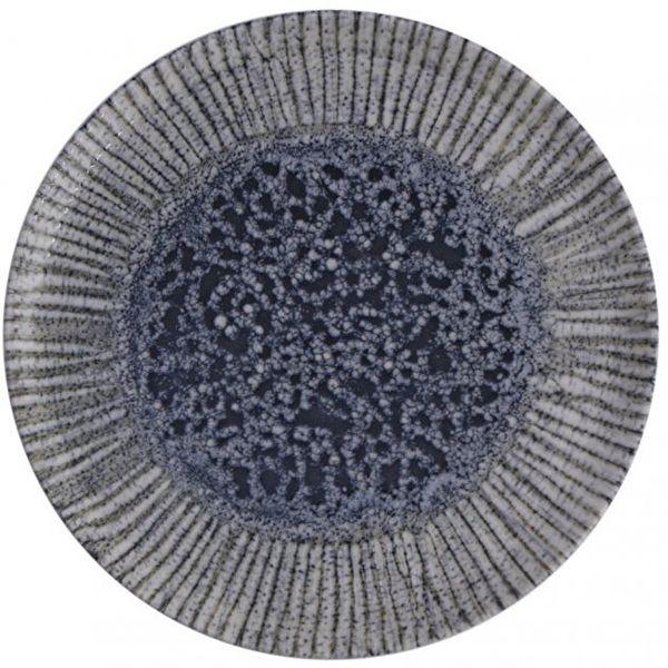 Тарілка обідня Porland Iris Blue 28 см Біло-синій (04ALM006083) - фото 2 Тарілка обідня Porland Iris Blue 28 см Біло-синій (04ALM006083) - фото 2