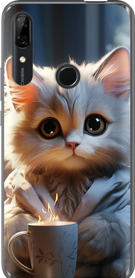 Чехол на Huawei P Smart Z White cat (5646u-1704-42517)