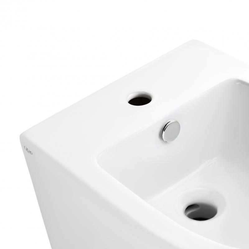 Биде подвесное Qtap Robin 495х370х325 мм White (10947375) - фото 5