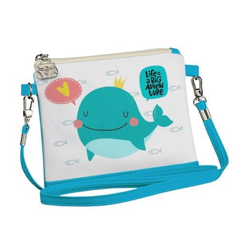 Сумка для дівчинки Presentville Little fairy Кит "Life is a big adventure" (SF_20M012_GOL)