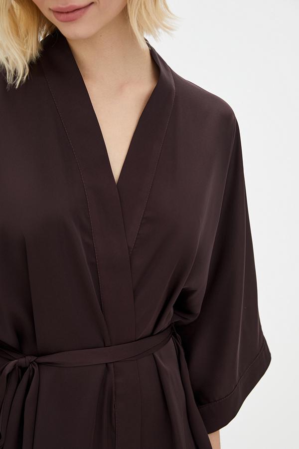 Халат шелковый Forli Flavor ONE Chocolate (SH0006-08-04_ONE) - фото 4 Халат шелковый Forli Flavor ONE Chocolate (SH0006-08-04_ONE) - фото 4