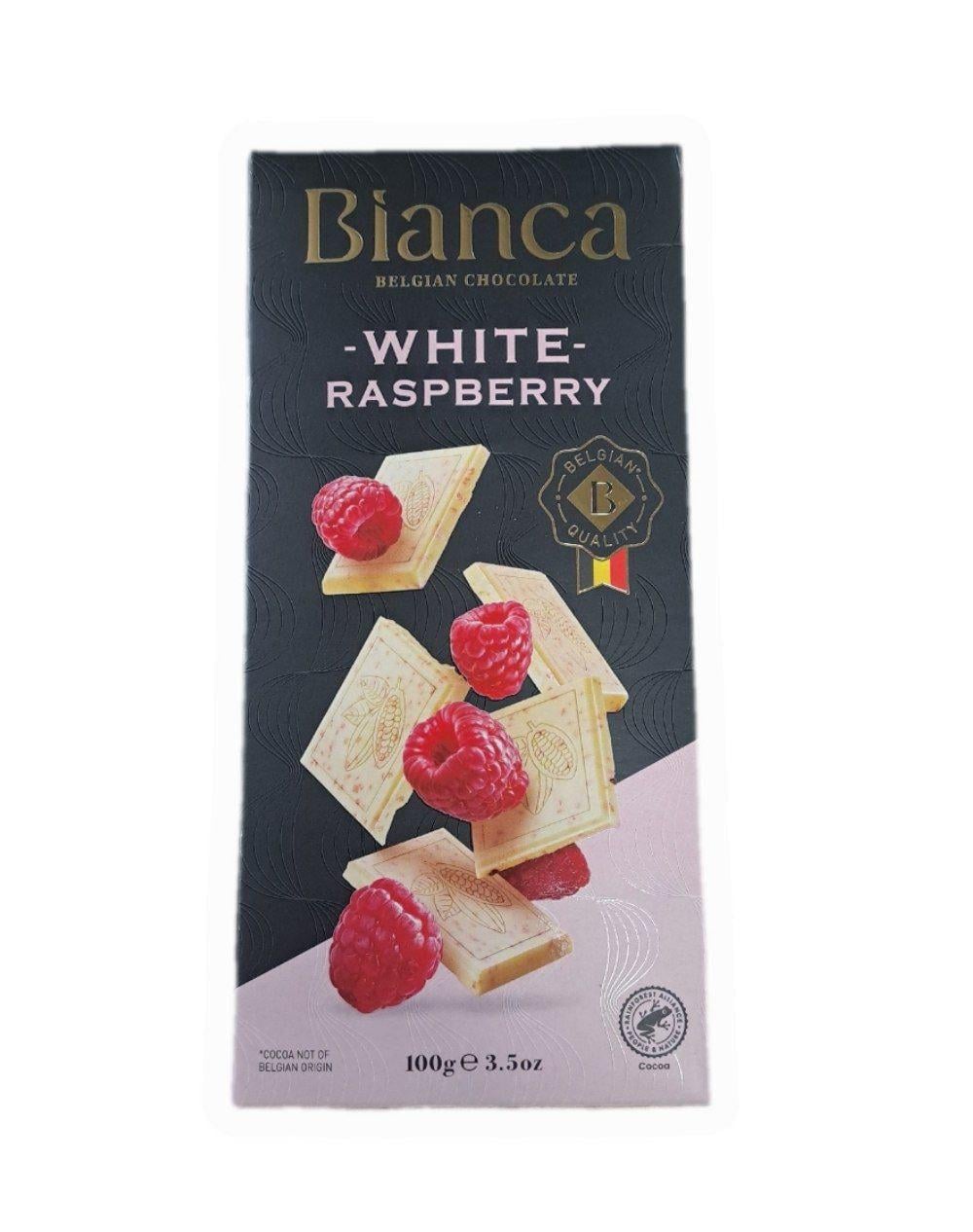 Шоколад білий Bianca White Raspberry 100 г (13354756)