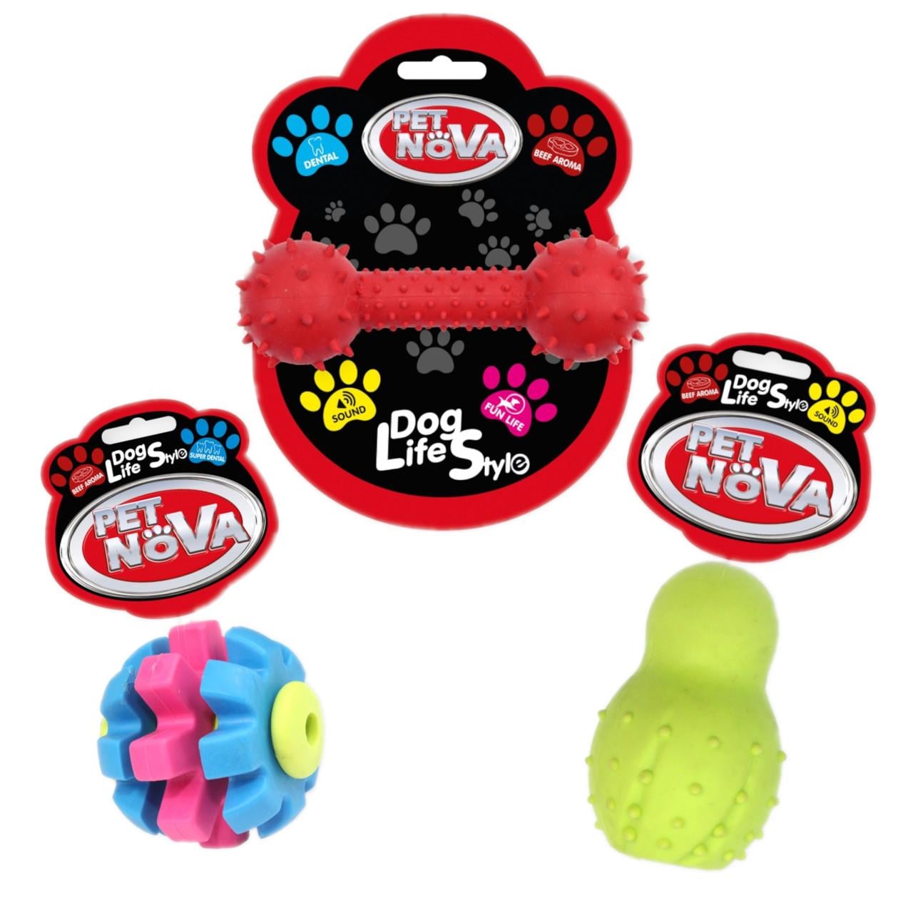 Набор игрушек для собак PetNova Снеговик (TPR-SNOWYL)