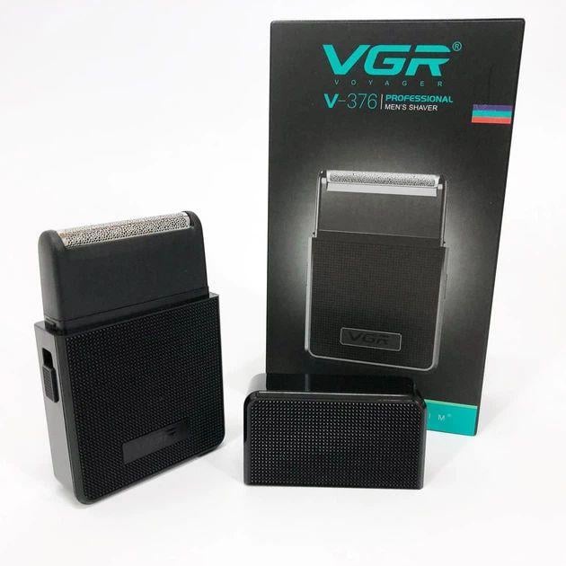 Электробритва мужская VGR V-376 аккумуляторная для сухого бритья Black (10660)