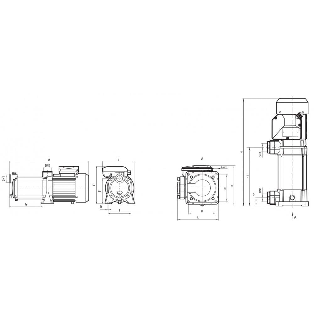 Центробежный электронасос NPO MRS H4/5-35 (25243645) - фото 2 Центробежный электронасос NPO MRS H4/5-35 (25243645) - фото 2