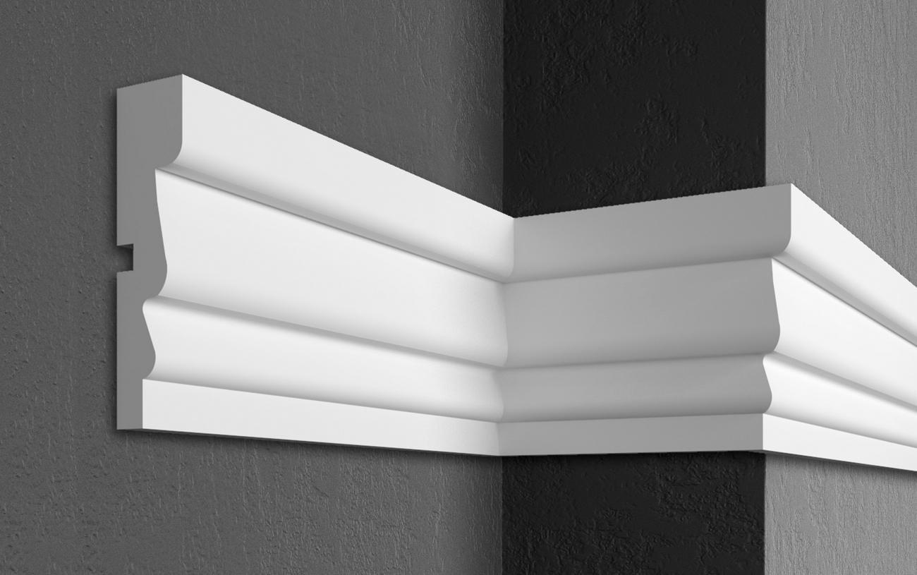 Карниз Prestige decor MC 119 без покрытия 140x35 мм 2000 мм (12370258)