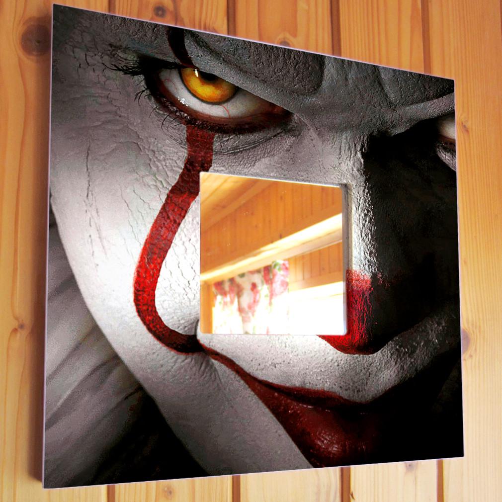 Зеркало декоративное Фильм "Оно" клоун 260х260 мм (M03863) Зеркало декоративное Фильм "Оно" клоун 260х260 мм (M03863)