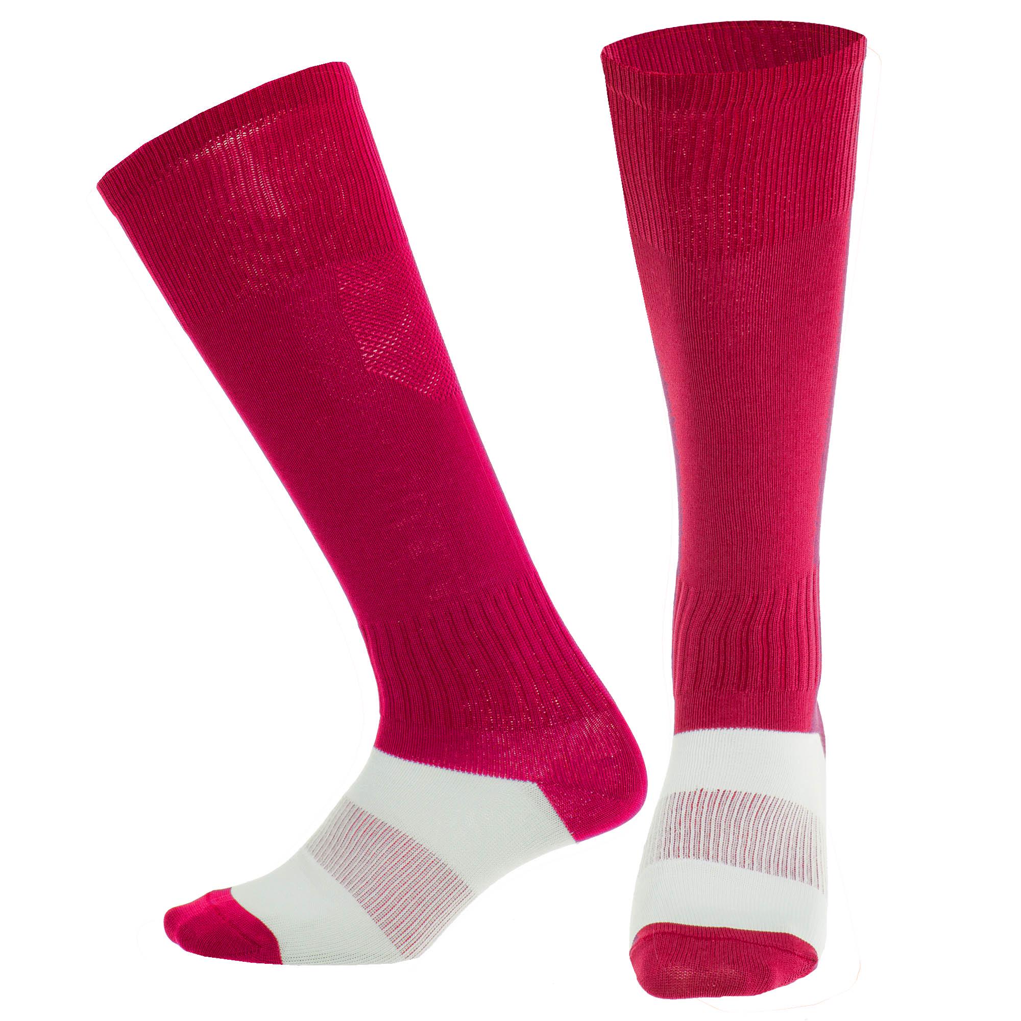 Гетры футбольные юниорские Zelart KS-08M р. 32-39 Красный (DR011101)