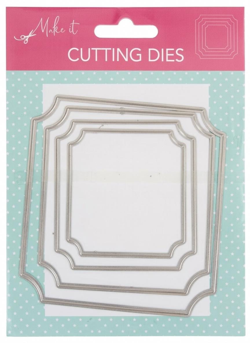 Набір вирубок Make it CUTTING DIES фігурні рамки з хвилястим краєм для скрапбукінгу/кардмейкінгу та листівок 4 шт. (500116)