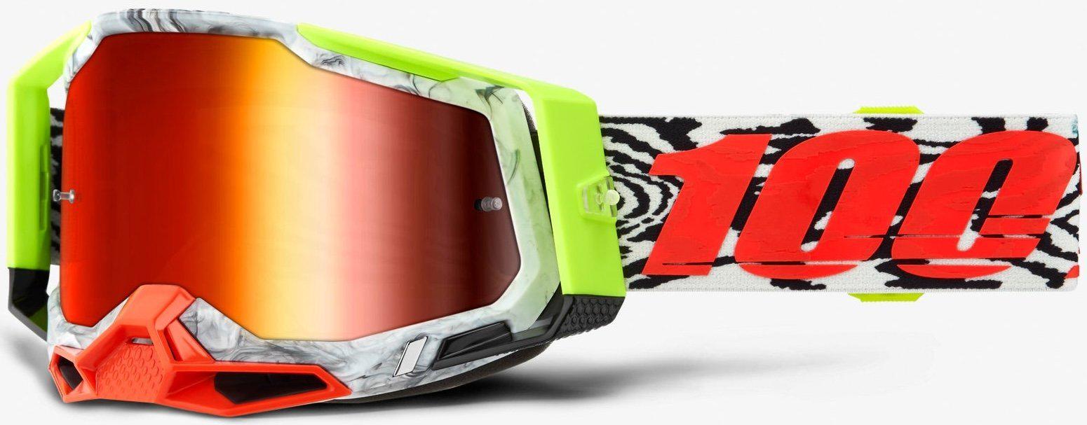 Мотоокуляри 100% RACECRAFT 2 Goggle Engal/Mirror Red Lens (34587)