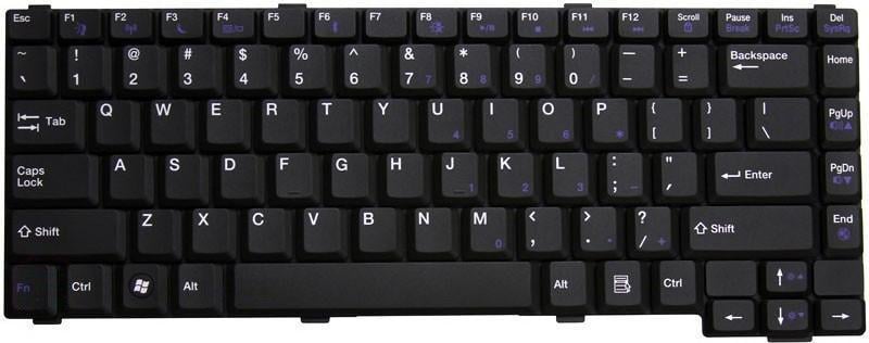 Клавиатура для ноутбука Gateway MX6930 Black (36266247)