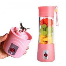 Фітнес-блендер портативний Smart Juice Cup Fruits USB Рожевий (1693378771) - фото 2