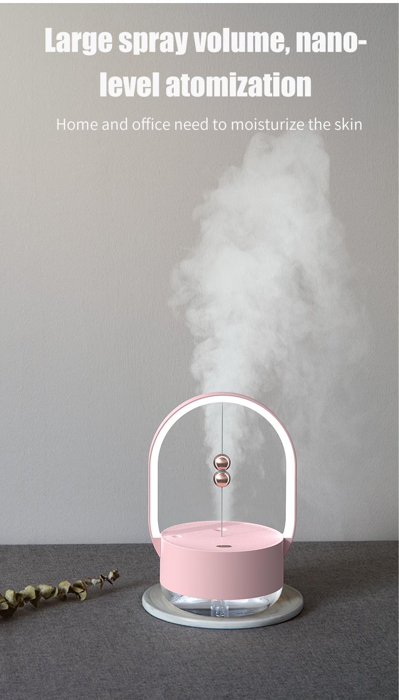 Увлажнитель воздуха Гравитация 350 мл с батареей Розовый (1665704588) - фото 4 Увлажнитель воздуха Гравитация 350 мл с батареей Розовый (1665704588) - фото 4