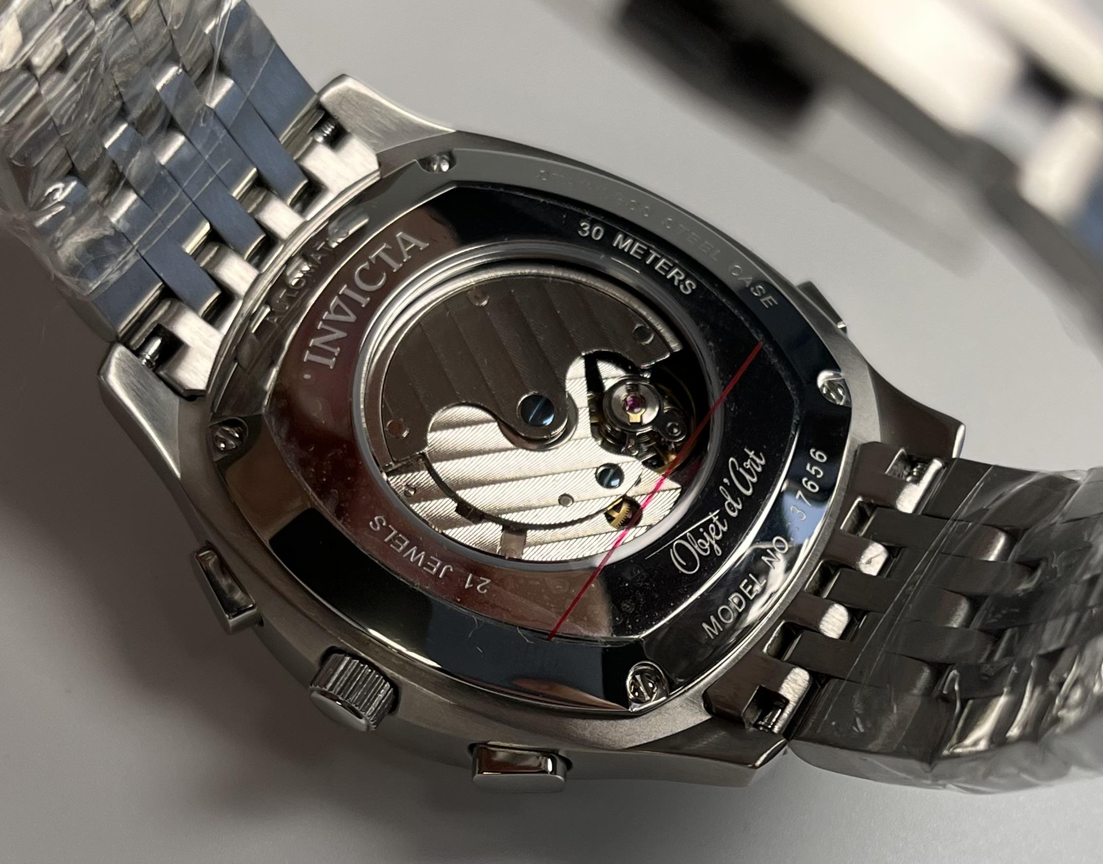 Наручний годинник чоловічий класичний Invicta 37656 Objet (23120021) - фото 8 Наручний годинник чоловічий класичний Invicta 37656 Objet (23120021) - фото 8