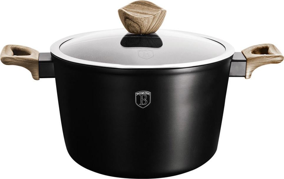 Кастрюля с крышкой Berlinger Haus BH-1709 6 л Черный (14391250) Кастрюля с крышкой Berlinger Haus BH-1709 6 л Черный (14391250)