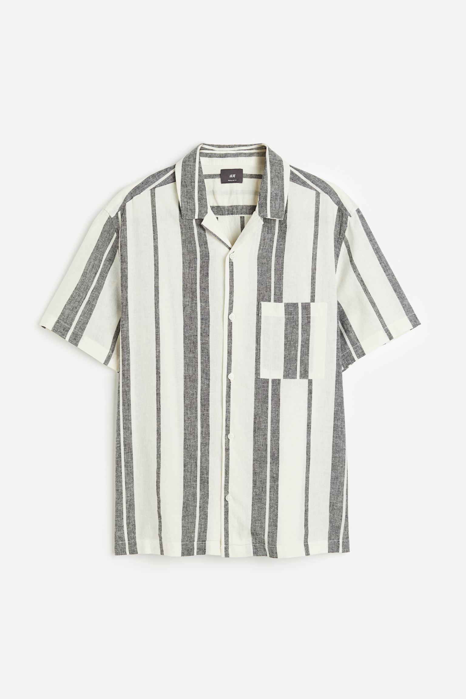 Сорочка H&M XL Біло-сірий (XXA1306965257)