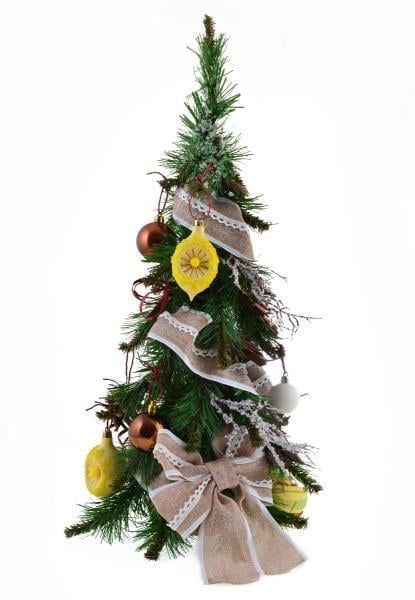 Елка Novogod’Ko с украшениями Лимонная 62 см (904552)