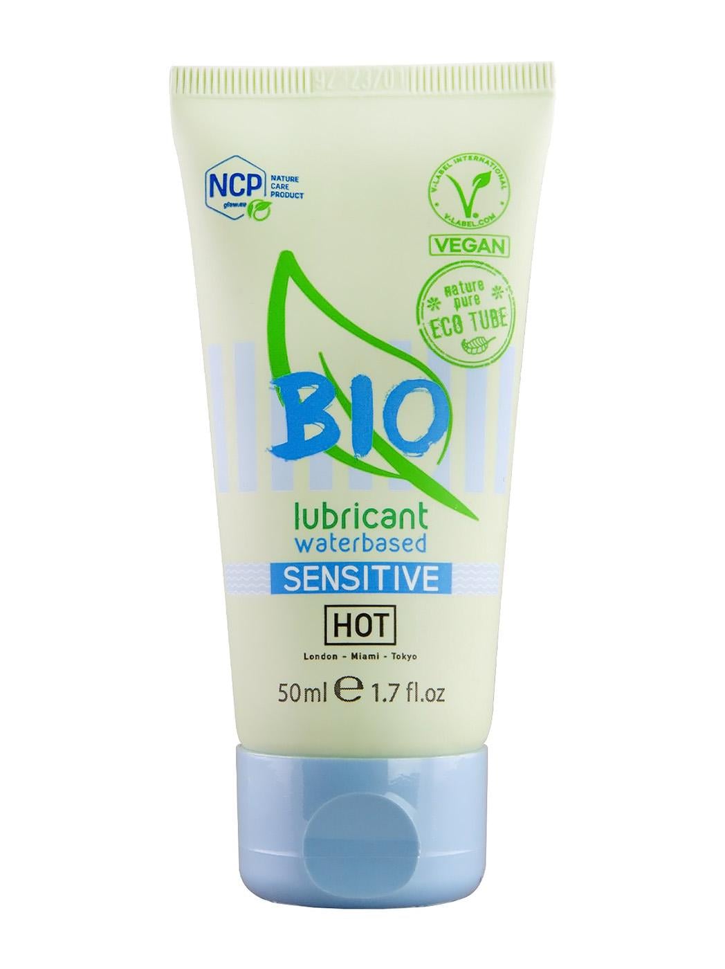 Лубрикант органический на водной основе Hot Bio Lube Sensitive с алоэ вера 100 мл